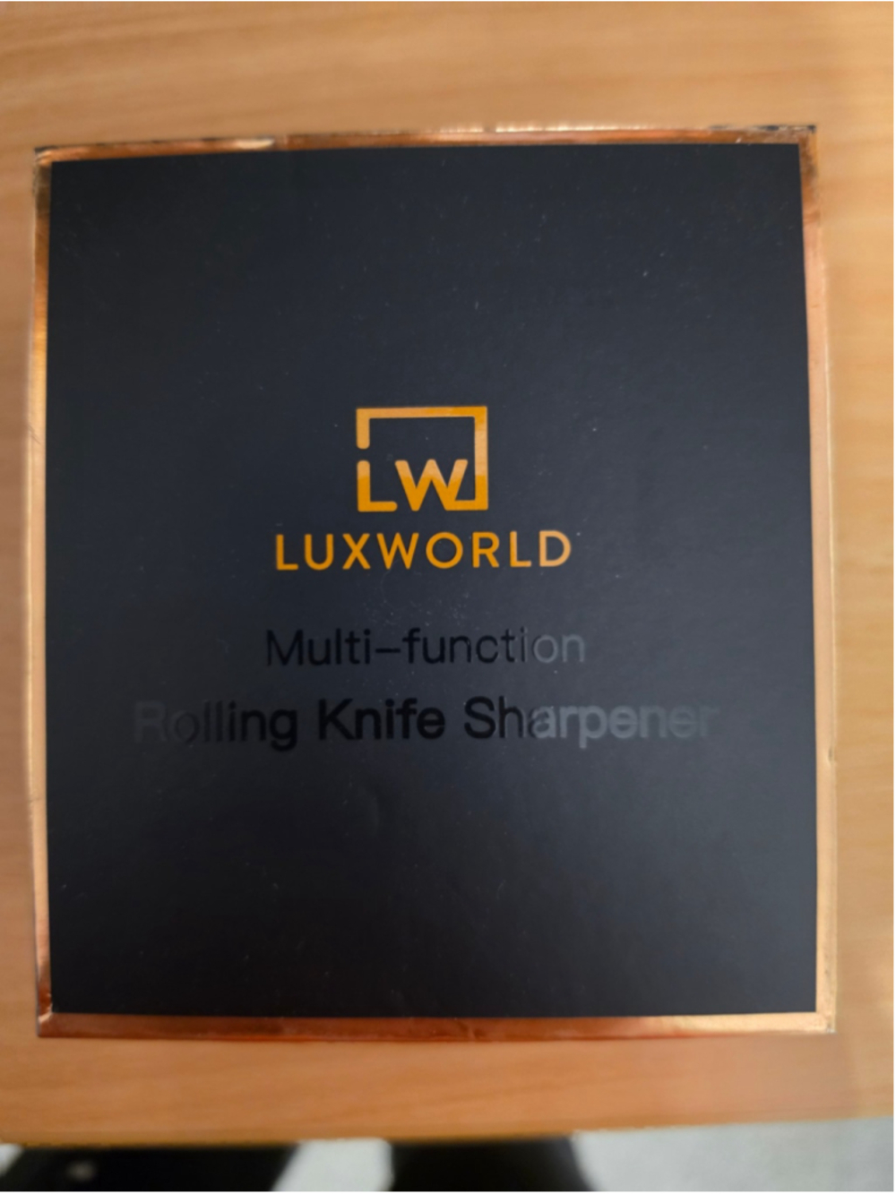 Luxworld Multi-function Rolling Knife Sharpener One Size Black Gold